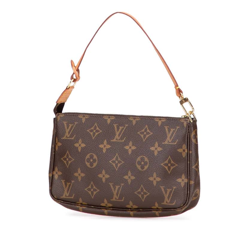 Louis Vuitton Monogram Pochette Accessoires Brown Canvas Good condition - Back View