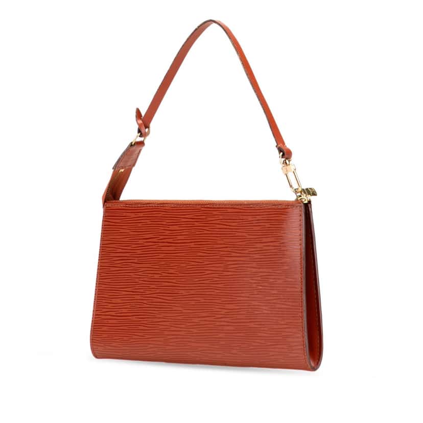 Louis Vuitton Epi Pochette Accessoires Brown Leather Good condition - Back View