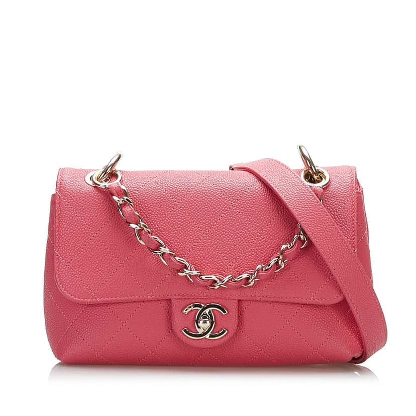 Chanel Caviar City Walk Pink Leather Very good condition - Front View