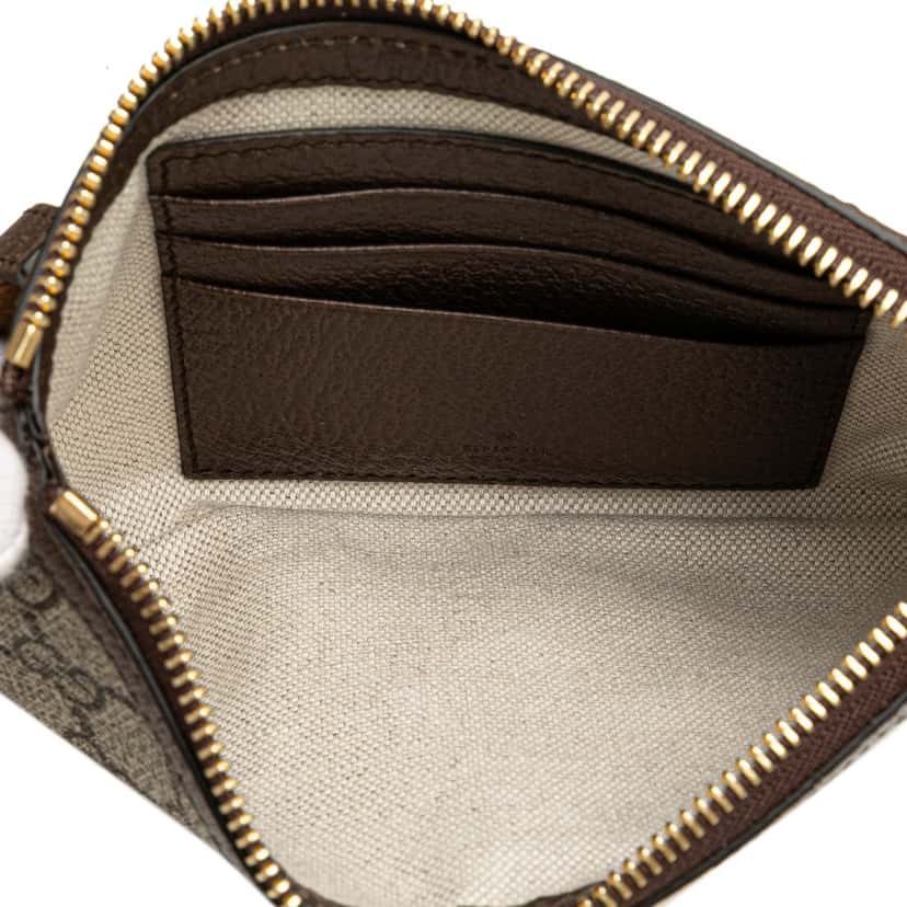 Gucci Mini GG Supreme Blondie Belt Bag Brown Canvas Good condition - Model View