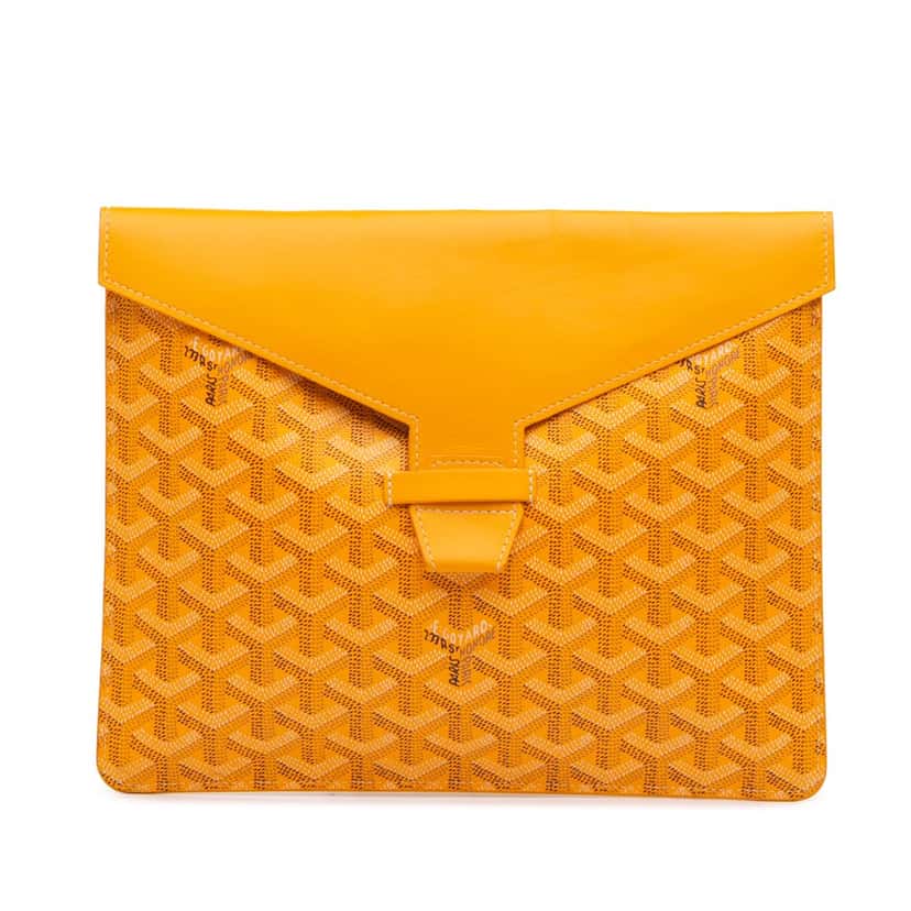 Goyard Goyardine Camondo II Yellow Canvas Good condition - Front View