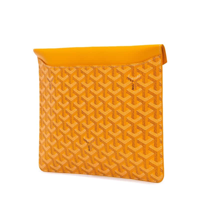 Goyard Goyardine Camondo II Yellow Canvas Good condition - Back View