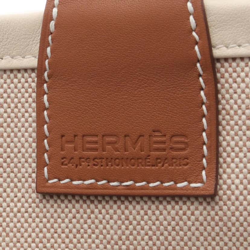Hermès Toile Sac Steeple 25 Brown Canvas Very good condition - Box View