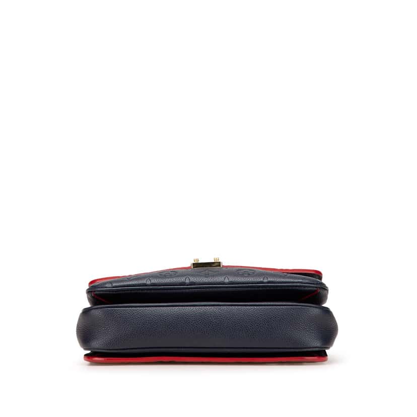 Louis Vuitton Monogram Empreinte Pochette Metis Blue Leather Good condition - Inside View