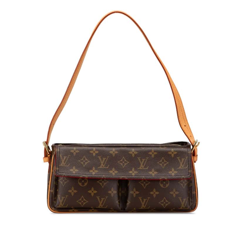 Louis Vuitton Monogram Viva Cite MM Brown Canvas Good condition - Front View