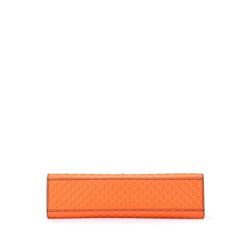 Gucci Medium Microguccissima Emily Shoulder Bag Orange Leather Good condition - Inside View