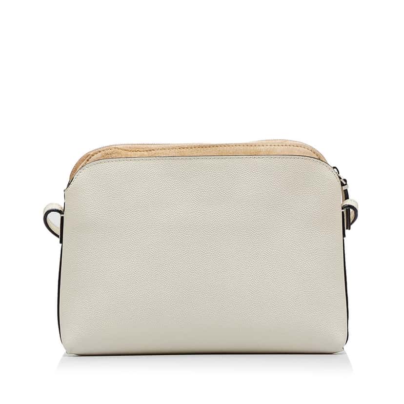 The Row Pebbled Leather Crossbody White Leather Fair condition - Inside View
