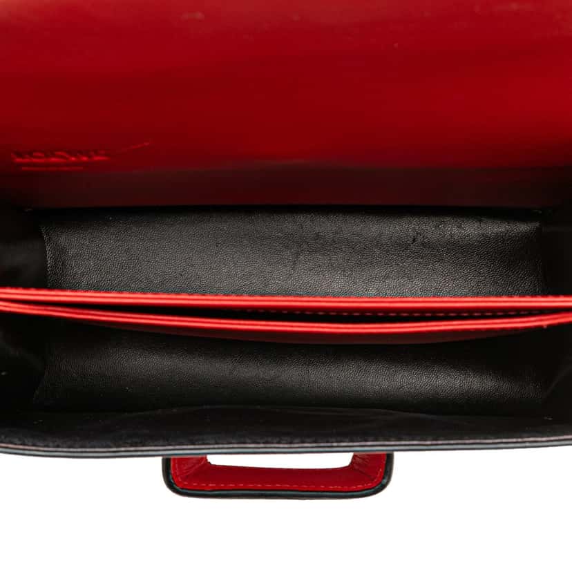 Loewe Medium Leather Barcelona Crossbody Red Leather Good condition - Model View
