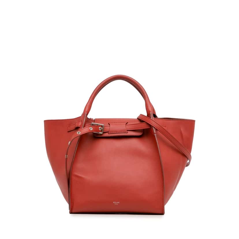 Celine Small Big Bag Red Leather Good condition - Front View