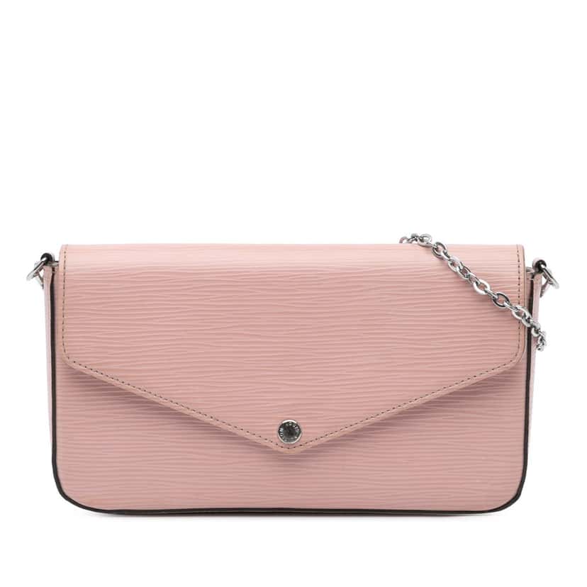 Louis Vuitton Epi Pochette Felicie Pink Leather Good condition - Front View