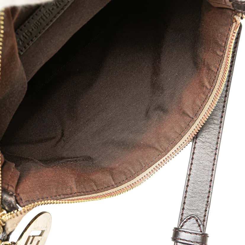 Fendi Zucchino Canvas Crossbody Brown Canvas Very good condition - Box View
