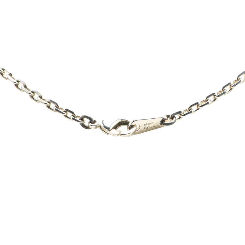 Louis Vuitton Silver Collier Dandy Necklace Silver Brass Good condition - Back View