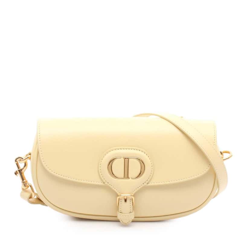 Dior Calfskin Bobby East West Crossbody Yellow Leather Good condition - Front View