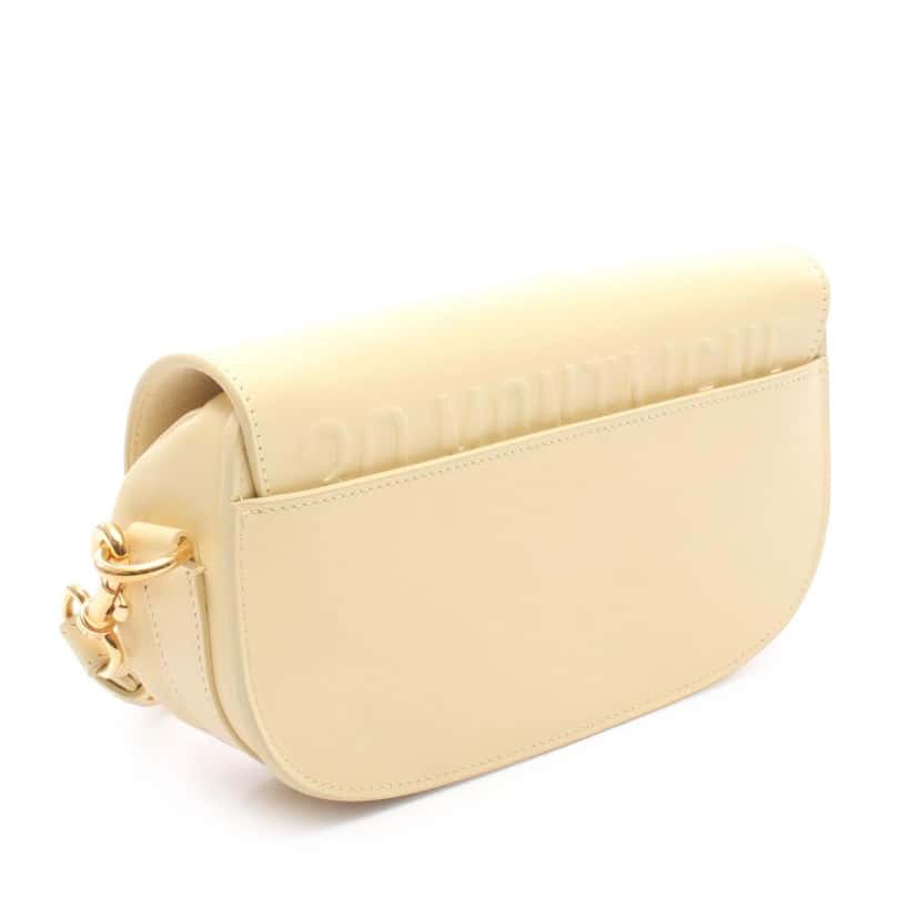 Dior Calfskin Bobby East West Crossbody Yellow Leather Good condition - Back View