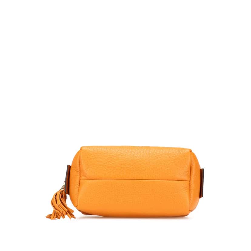 Gucci Leather Soho Cosmetic Pouch Orange Leather Good condition - Inside View