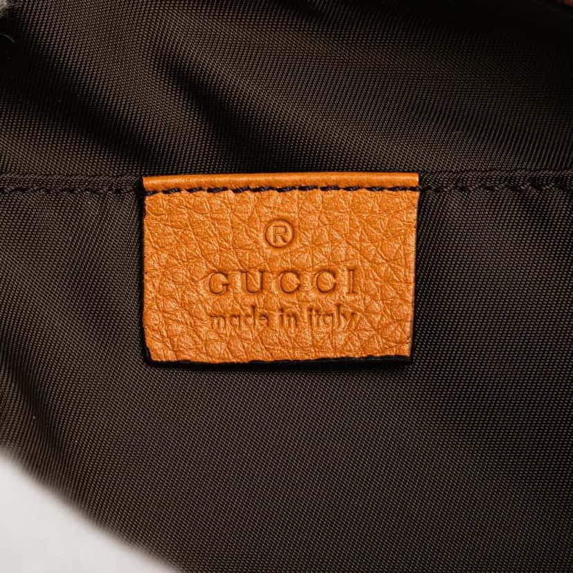 Gucci Leather Soho Cosmetic Pouch Orange Leather Good condition - Box View