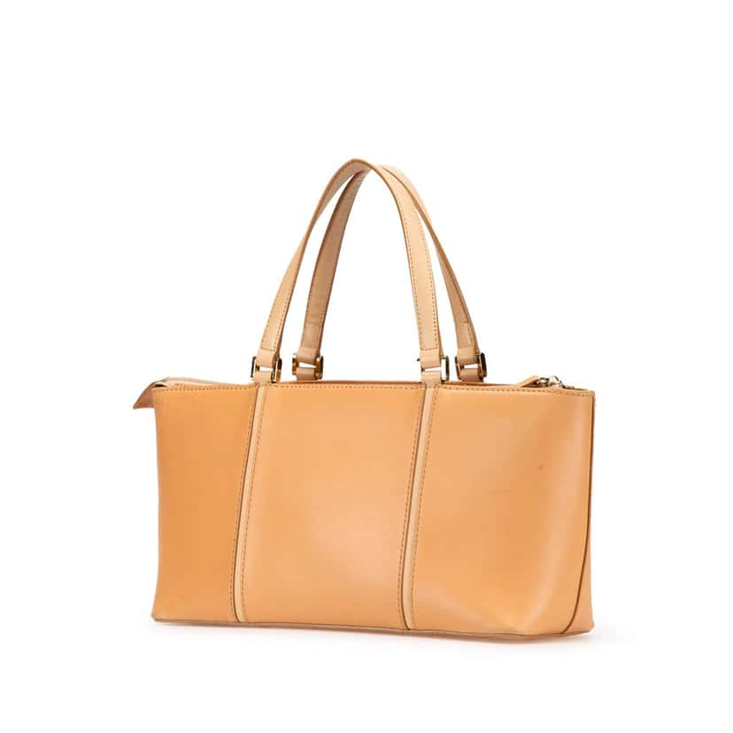 Burberry Leather Tote Brown Leather Good condition - Back View