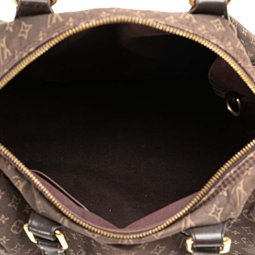 Louis Vuitton Monogram Mini Lin Speedy Bandouliere 30 Brown Cotton Good condition - Model View