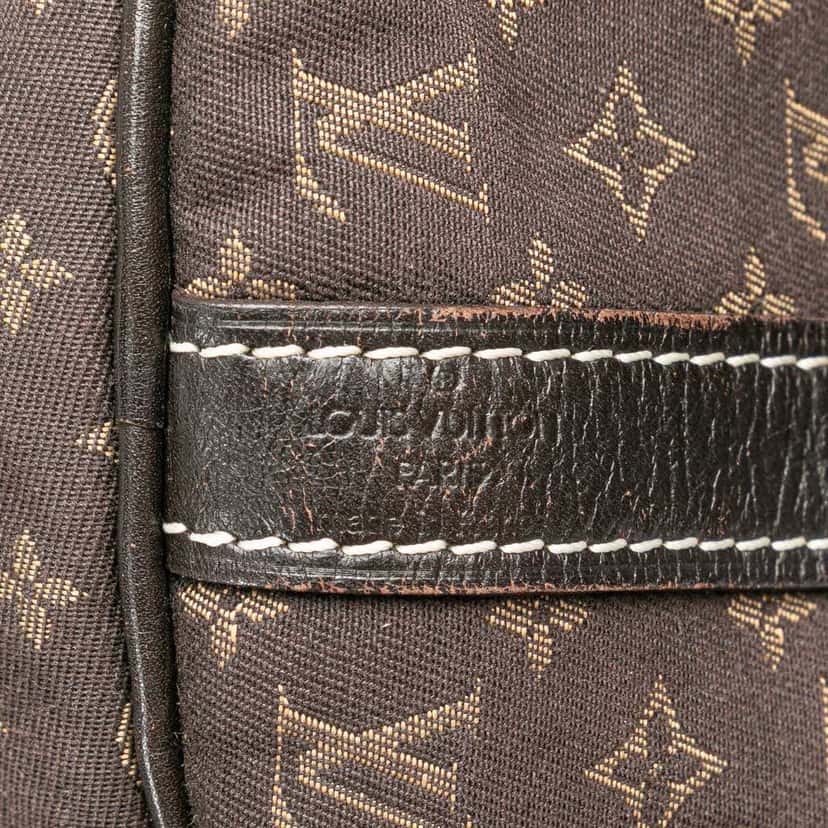 Louis Vuitton Monogram Mini Lin Speedy Bandouliere 30 Brown Cotton Good condition - Box View