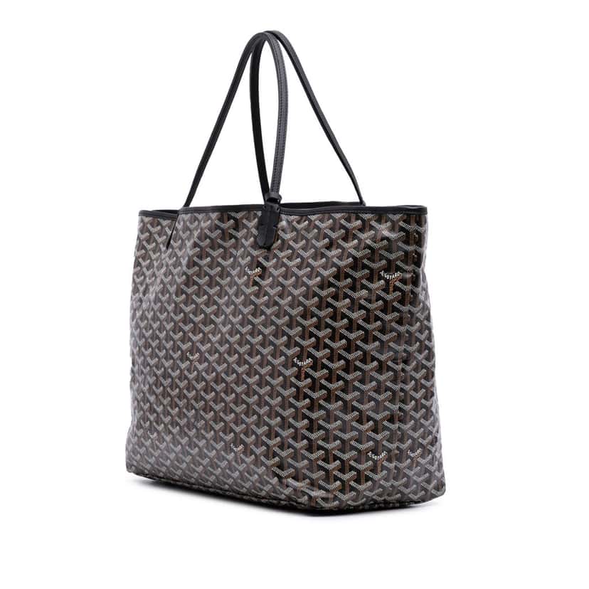 Goyard Goyardine Saint Louis GM Black Canvas Good condition - Back View