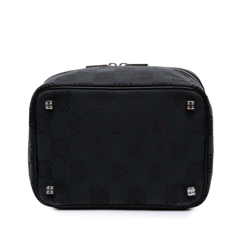 Loewe Anagram Canvas Vanity Case Black Canvas Good condition - Inside View