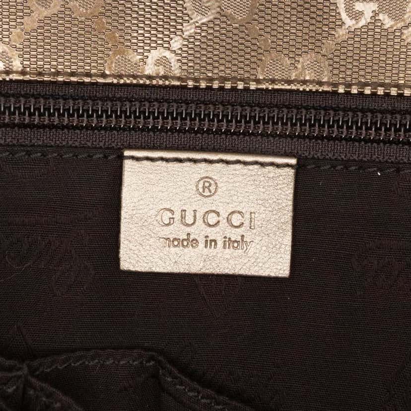 Gucci GG Imprime Crossbody Silver Canvas Good condition - Box View