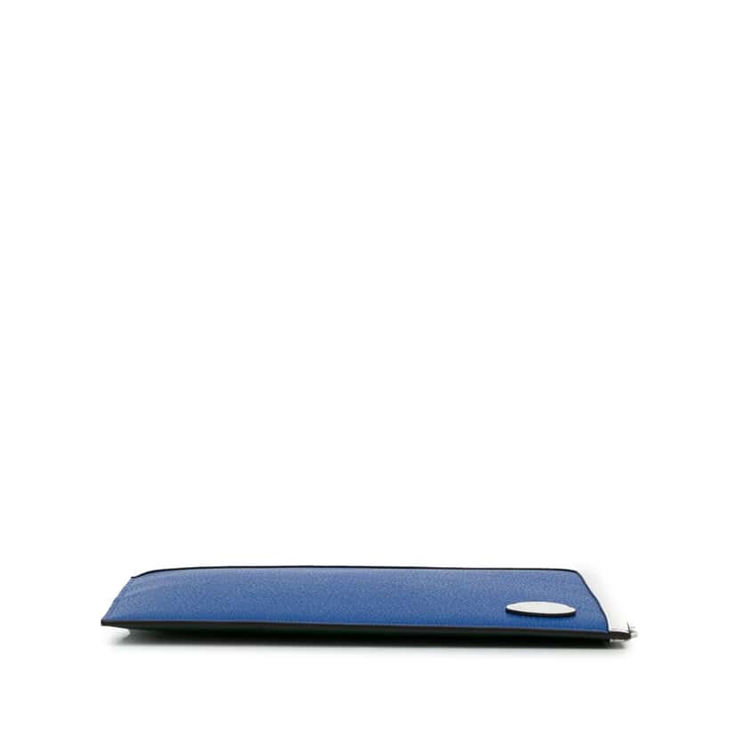 Mulberry X Richard Malone Zip Clutch Blue Leather Very good condition - Box View