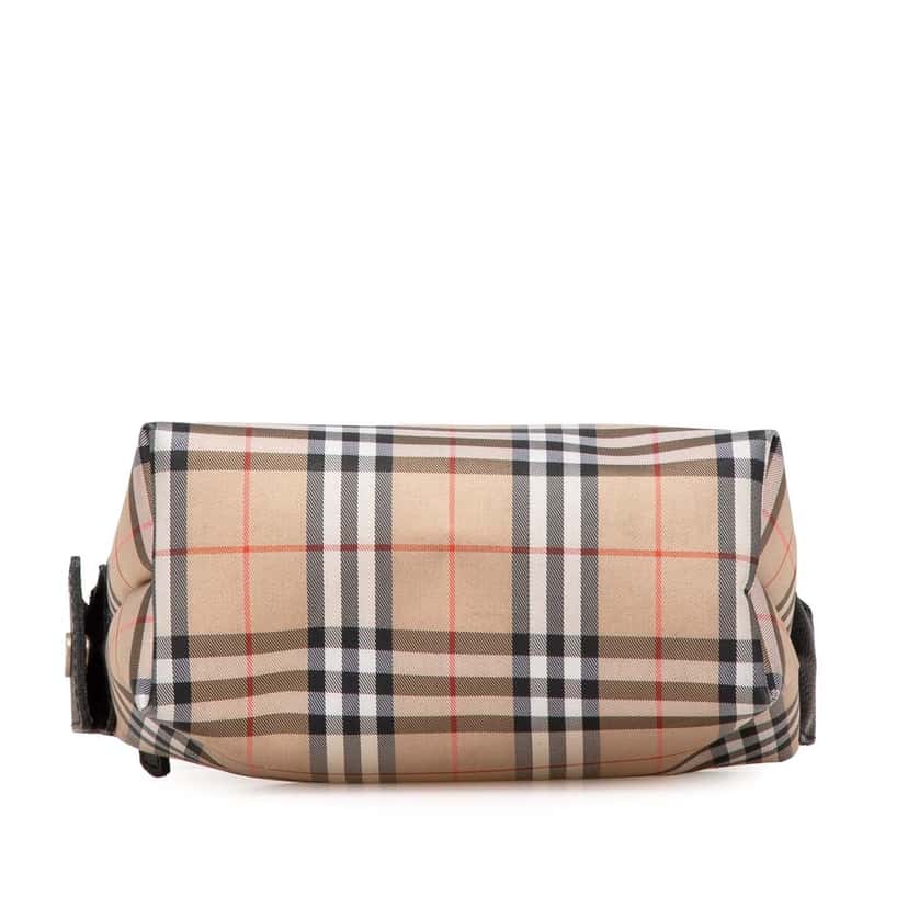 Burberry House Check Canvas Handbag Brown Canvas Good condition - Inside View
