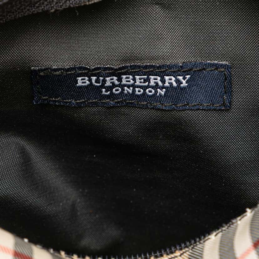 Burberry House Check Canvas Handbag Brown Canvas Good condition - Box View