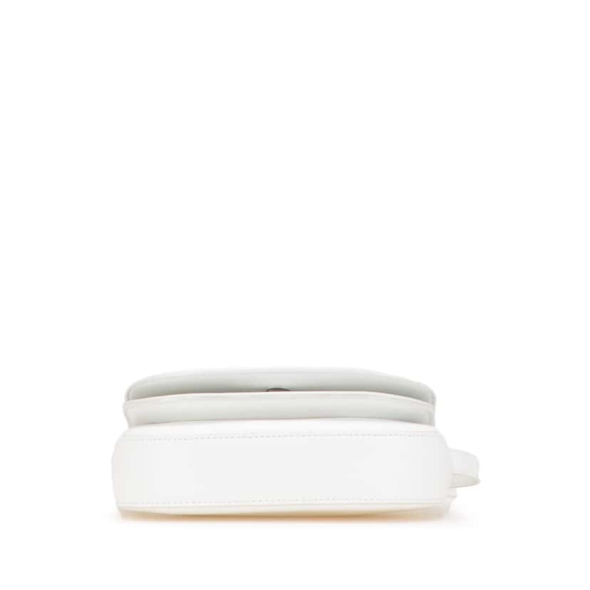 Balenciaga XS Grained Calfskin Logo Ville Day Crossbody White Leather Good condition - Inside View