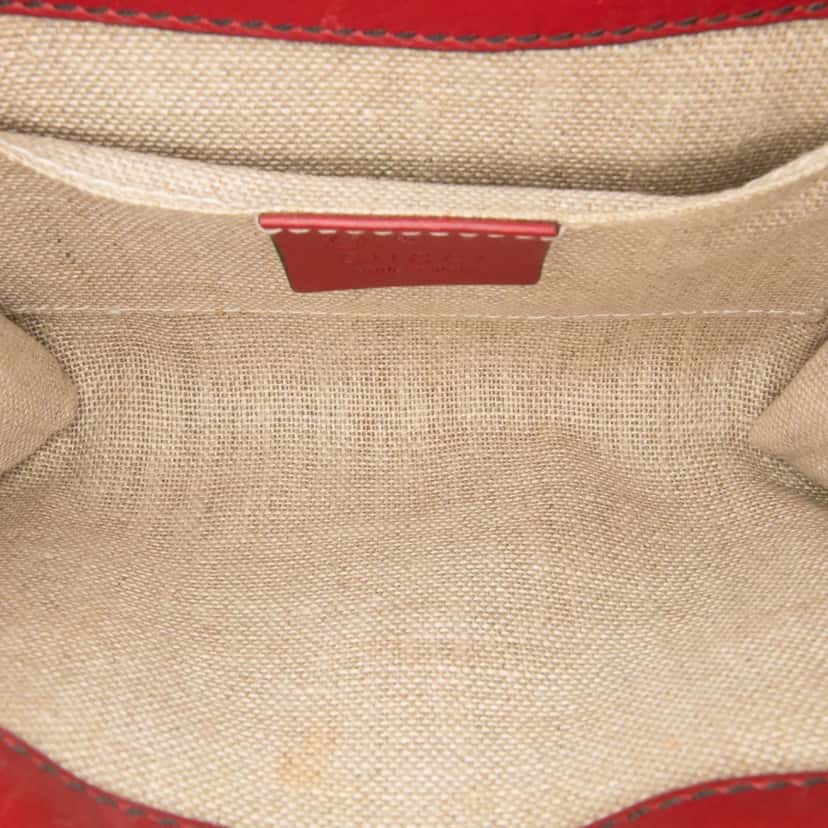 Gucci Mini Microguccissima Emily Crossbody Red Leather Good condition - Model View