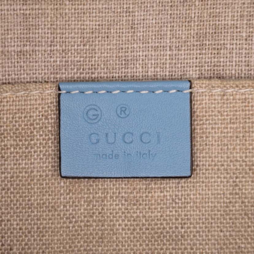 Gucci Mini Microguccissima Dome Satchel Blue Leather Good condition - Box View