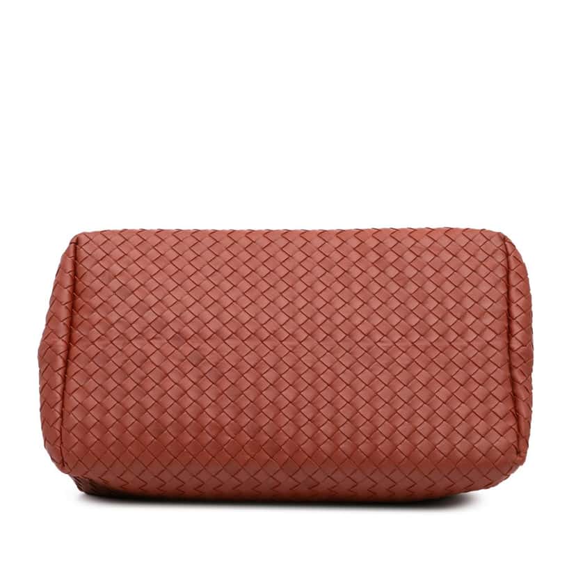 Bottega Veneta Nappa Intrecciato Milano Tote Red Leather Good condition - Inside View