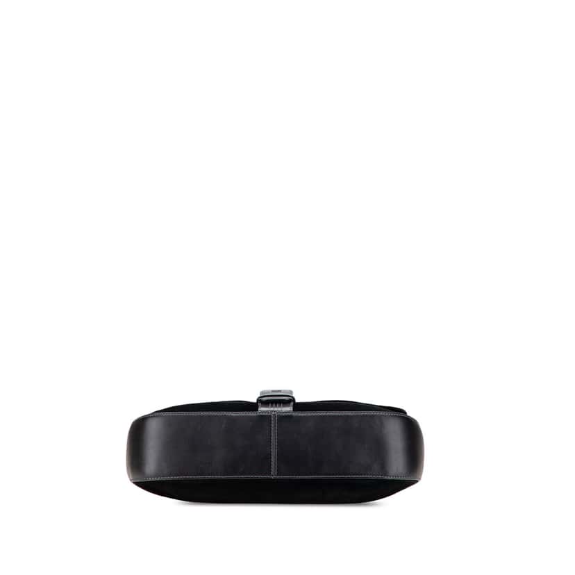 Loewe Suede Shoulder Bag Black Leather Good condition - Inside View