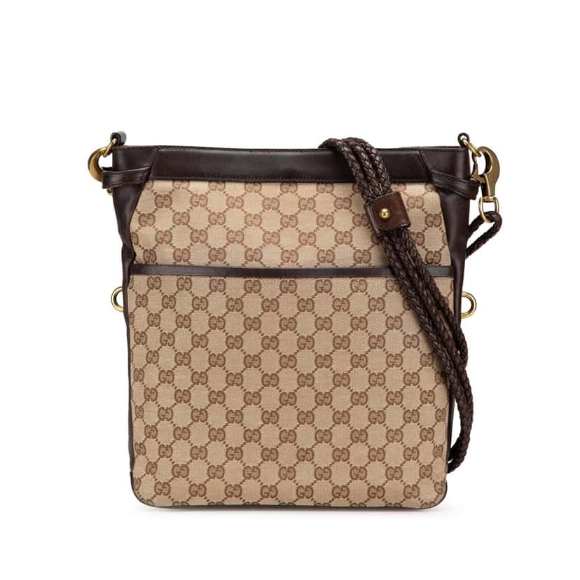 Gucci GG Canvas Crossbody Brown Canvas Good condition - Front View