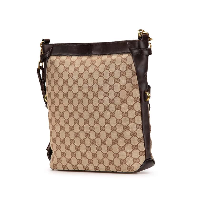 Gucci GG Canvas Crossbody Brown Canvas Good condition - Back View