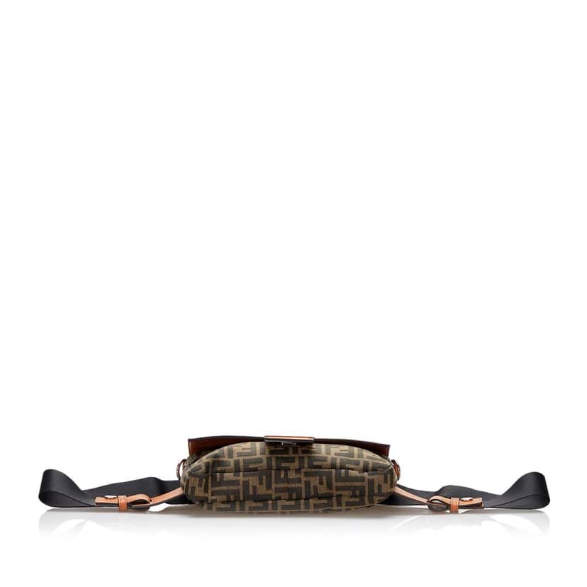 Fendi Zucca Convertible Belt Bag Brown Canvas Good condition - Model View