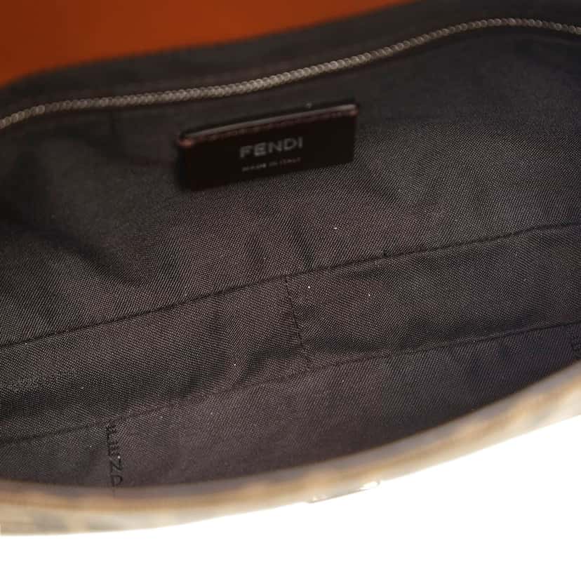 Fendi Zucca Convertible Belt Bag Brown Canvas Good condition - Box View