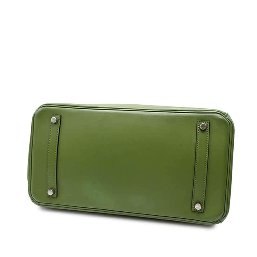 Hermès Swift Birkin Retourne 35 Green Leather Good condition - Inside View