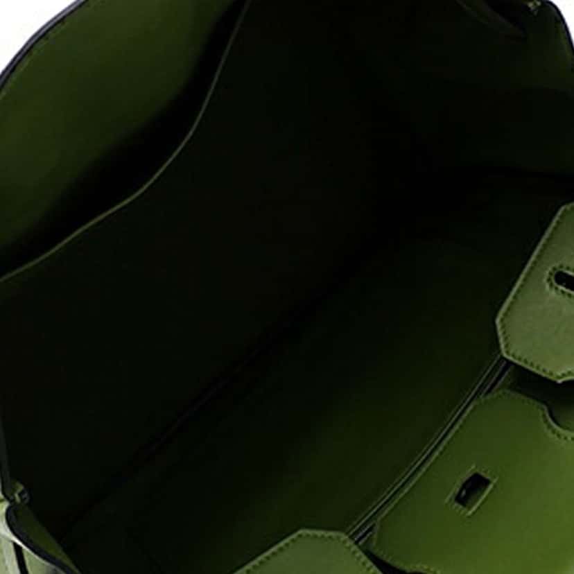 Hermès Swift Birkin Retourne 35 Green Leather Good condition - Model View