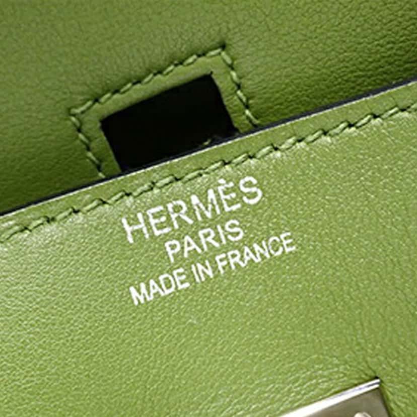 Hermès Swift Birkin Retourne 35 Green Leather Good condition - Box View