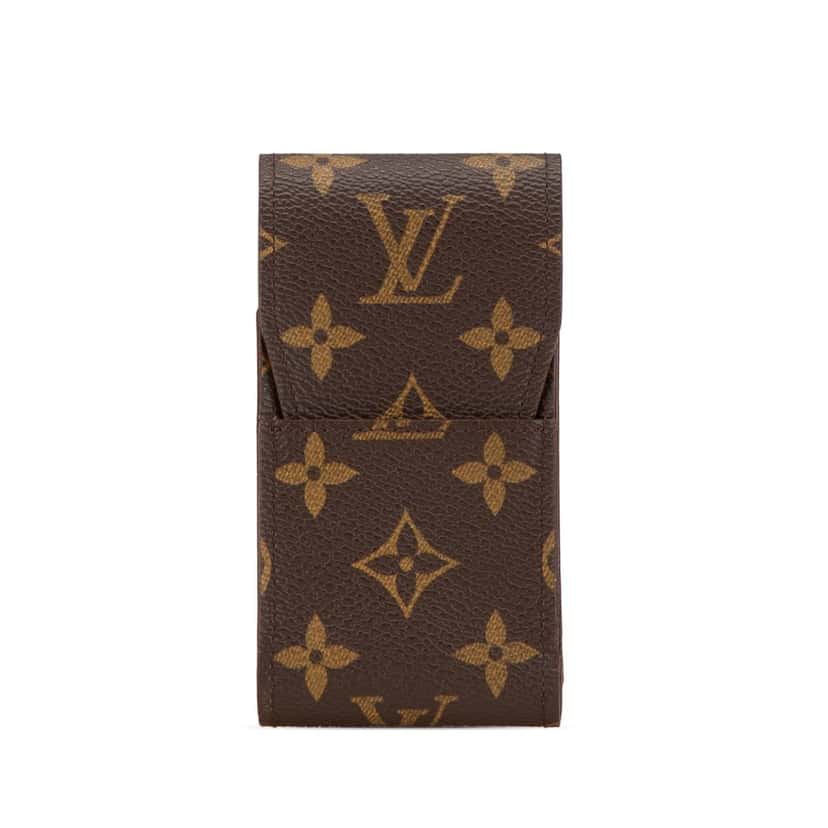 Louis Vuitton Monogram Etui Cigarette Case Brown Canvas Good condition - Front View