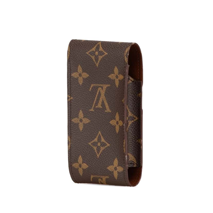 Louis Vuitton Monogram Etui Cigarette Case Brown Canvas Good condition - Back View