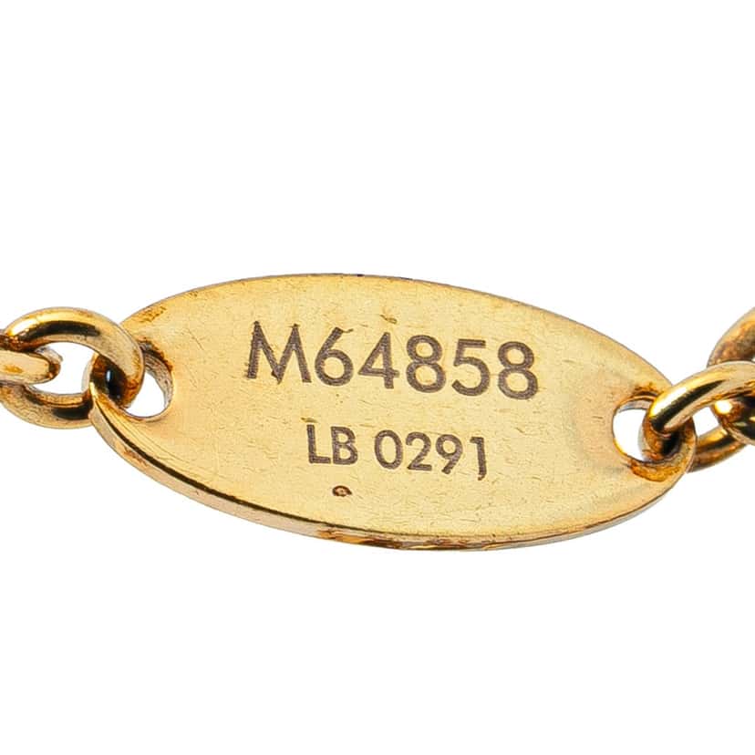 Louis Vuitton Gold Plated Monogram Blooming Supple Bracelet Gold Metal Good condition - Box View