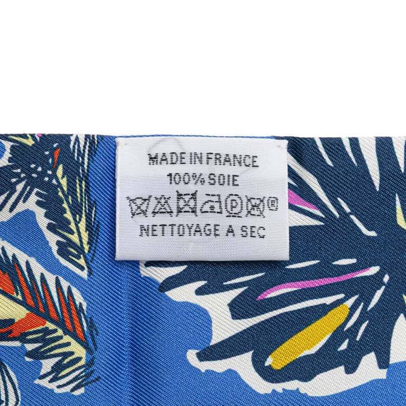 Hermès Rayures d'Ete Twilly Silk Scarf Blue Silk Very good condition - Box View