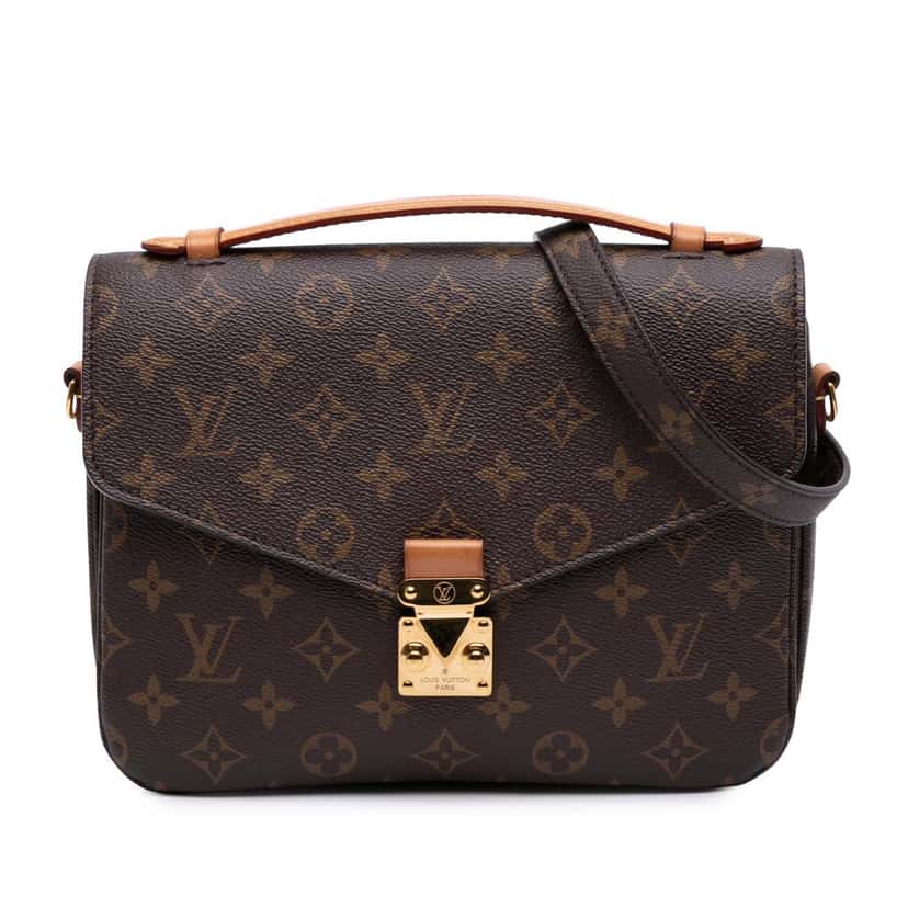 Louis Vuitton Monogram Pochette Metis Brown Canvas Good condition - Front View