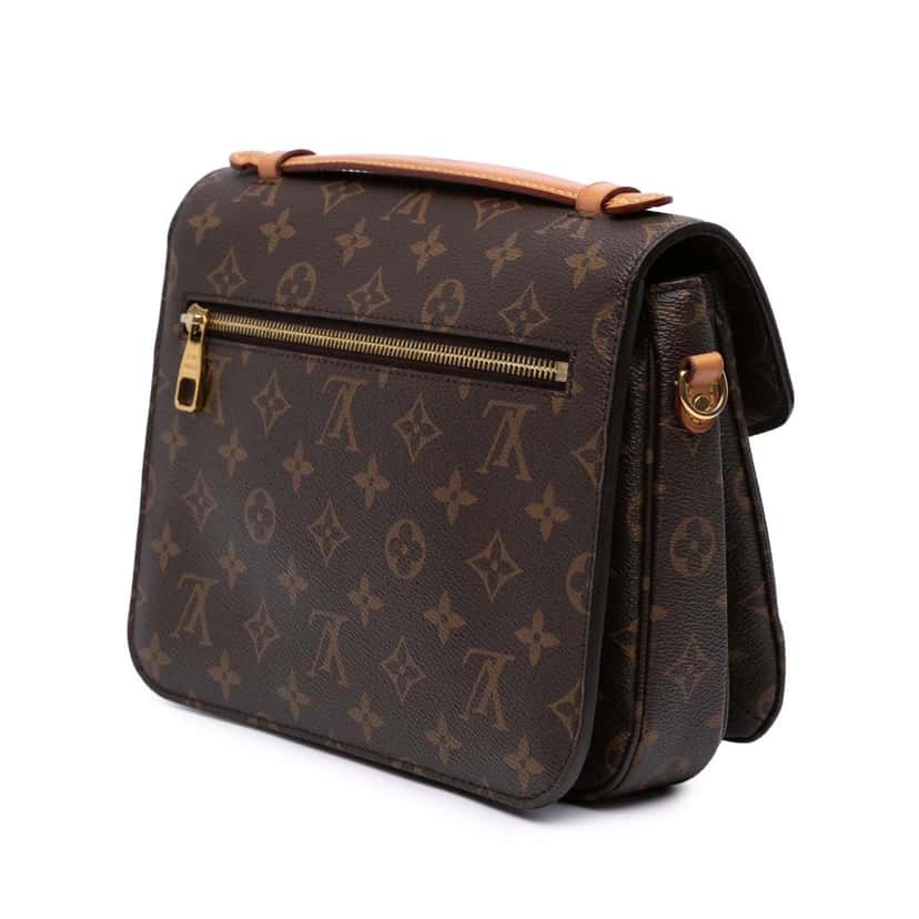 Louis Vuitton Monogram Pochette Metis Brown Canvas Good condition - Back View