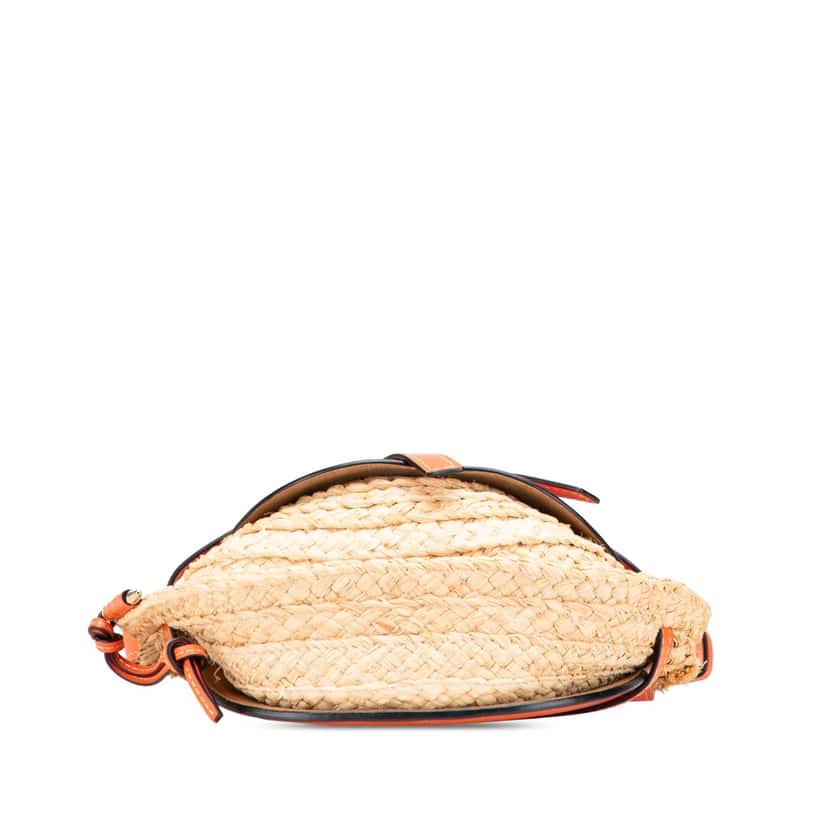 Loewe Small Raffia Gate Crossbody Brown Good condition - Inside View