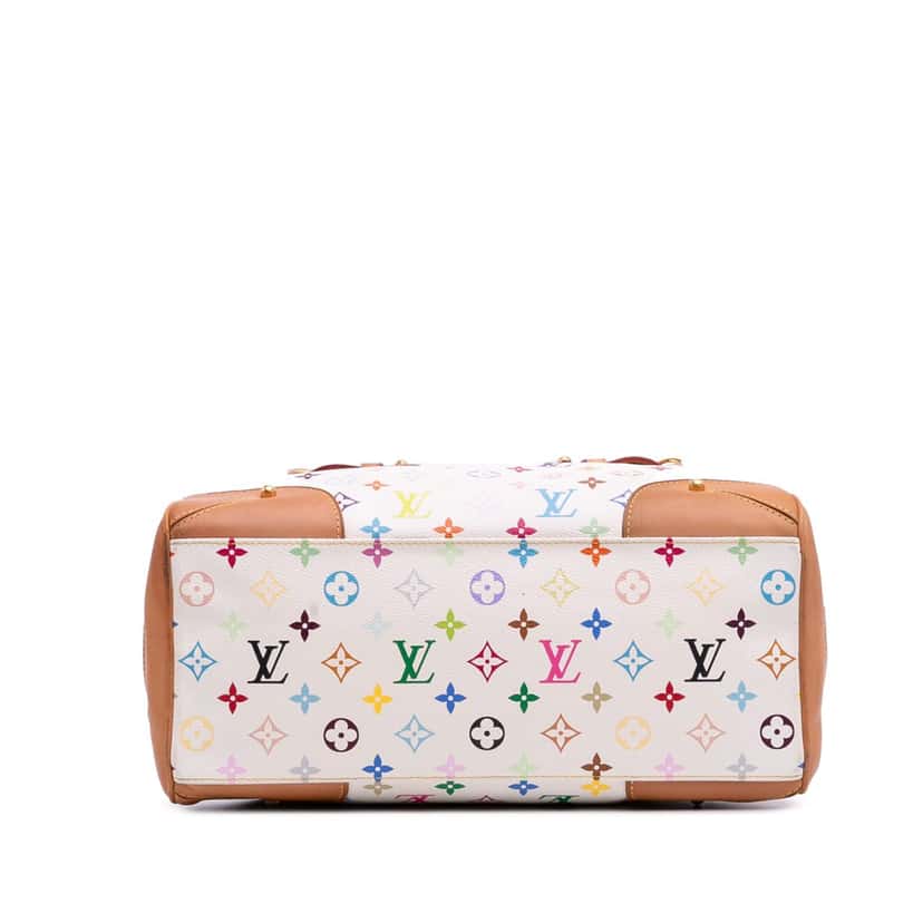 Louis Vuitton Monogram Multicolore Claudia White Canvas Good condition - Inside View