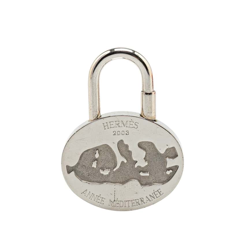 Hermès Palladium Annee Mediterranee Cadena Silver Metal Good condition - Front View